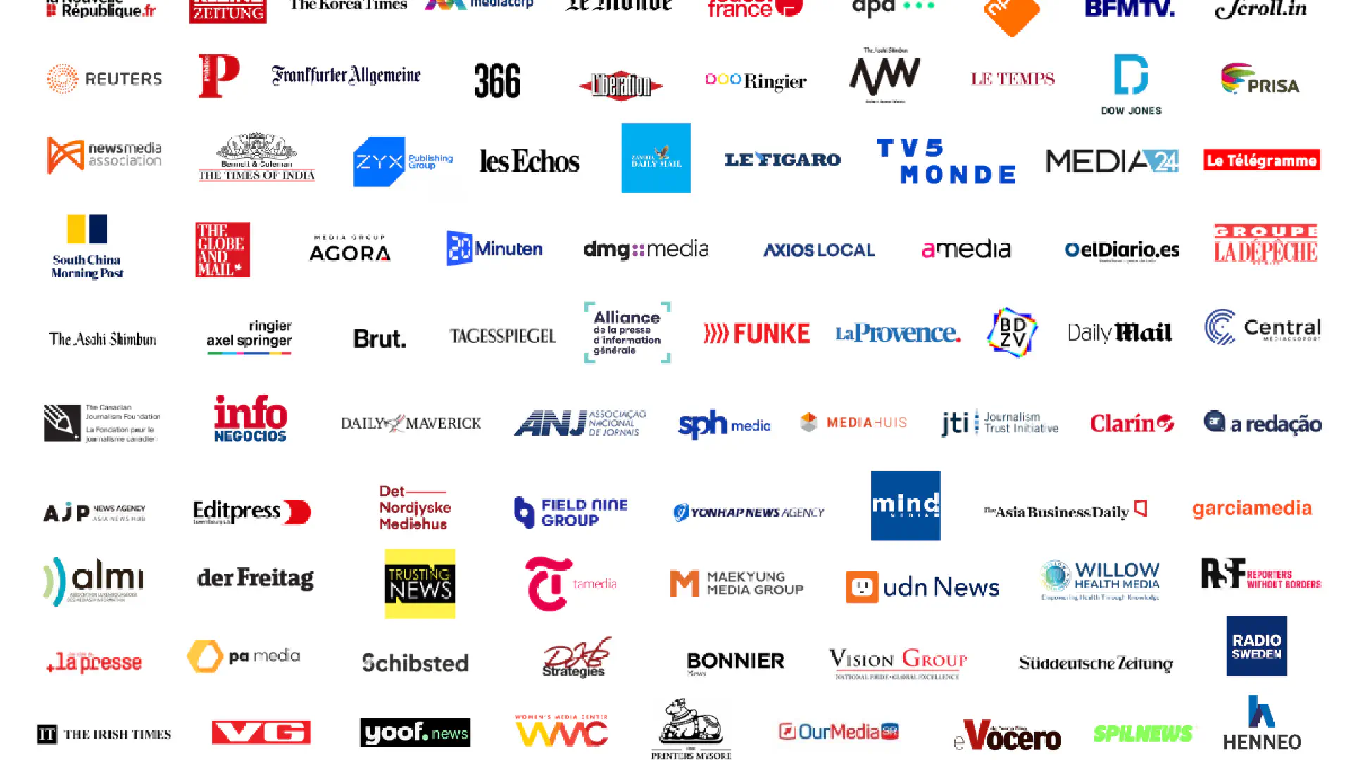 Some of the organisations attending WNMC26