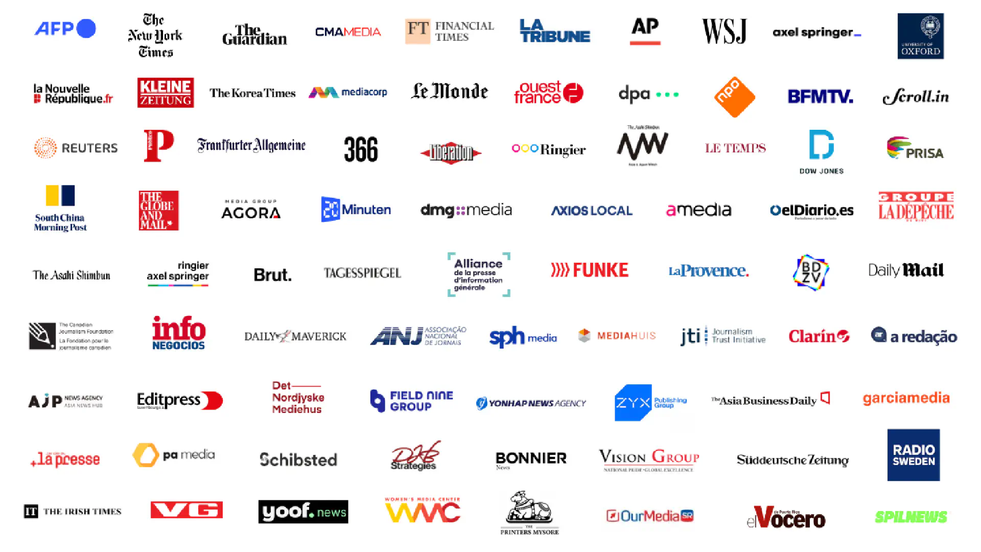 Some of the organisations attending WNMC26
