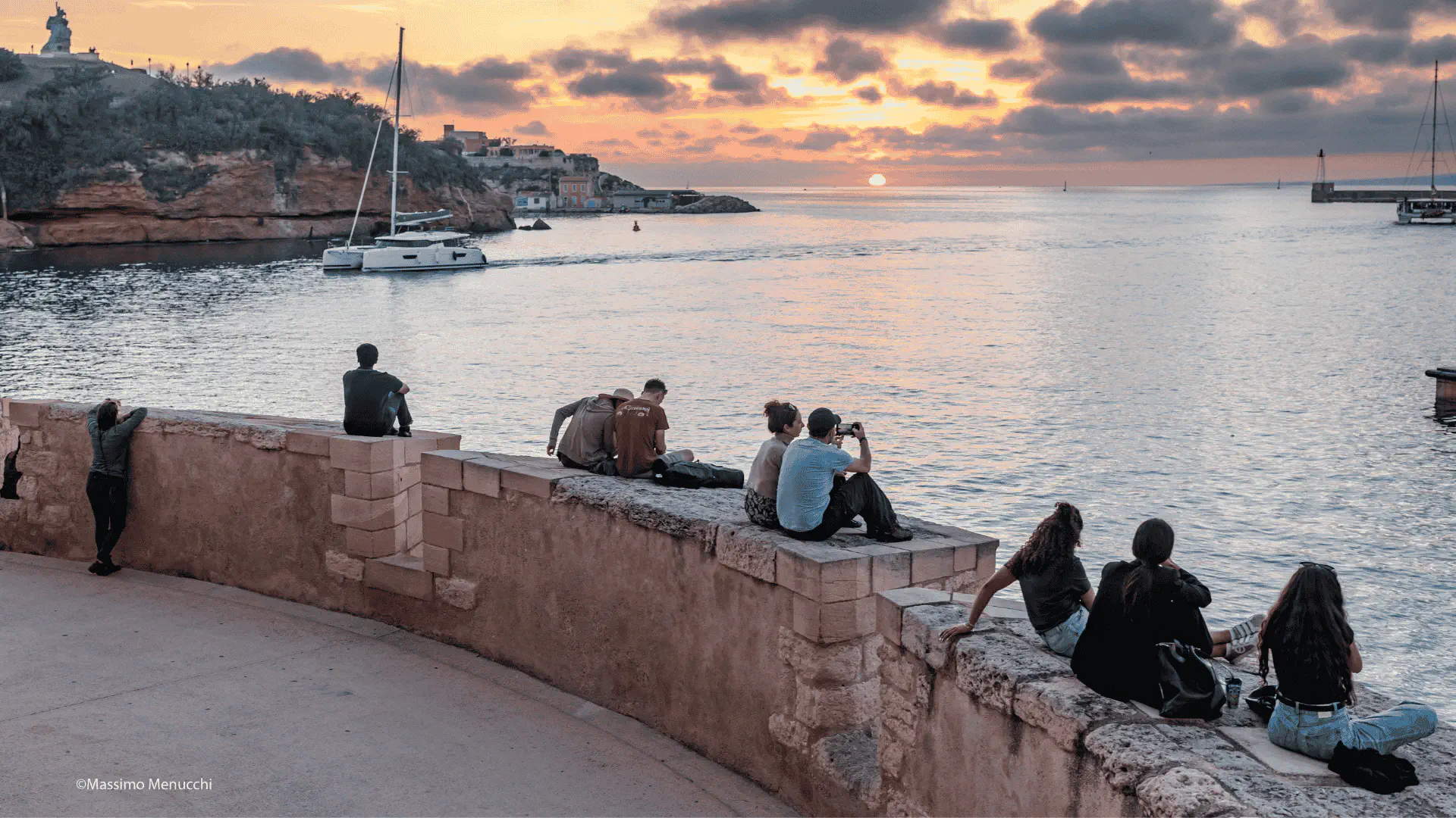 Coucher de soleil depuis le Fort saint jean 