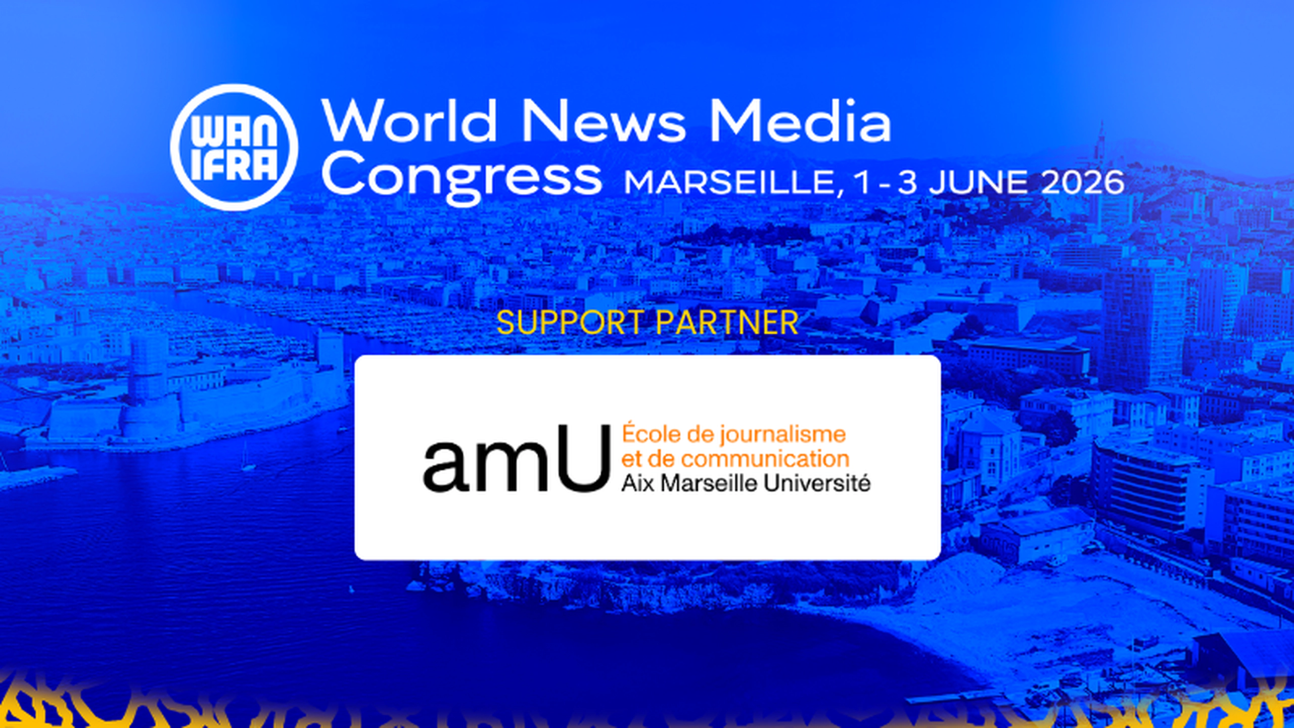 L'École de journalisme et de communication d'Aix-Marseille s'associe à la WAN-IFRA pour le 77e Congrès mondial des médias d'information